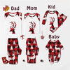 Christmas Deer Antlers Print Matching Pajama Set