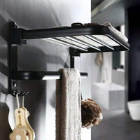 Perforated Aluminum Folding Bathroom Shelf