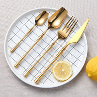 Golden Luxe Stainless Steel Cutlery Set