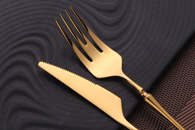 Golden Luxe Stainless Steel Cutlery Set