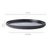 Nordic Black and White Plate Set