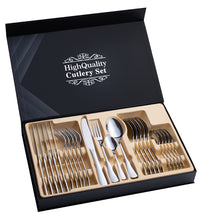 24-Piece Stainless Steel Cutlery Set: Elegant Upgrade