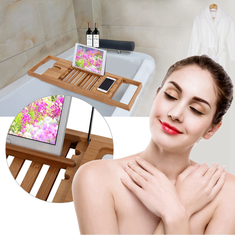 Bamboo Bath Caddy: Ultimate Relaxation