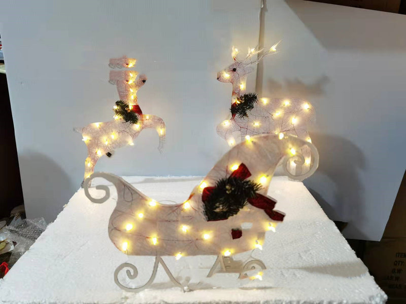 LED Christmas Snowman Scene Decoration