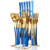 Elegant Stainless Steel Cutlery Set with Rack