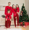 Plaid Elk Family Pajama Set