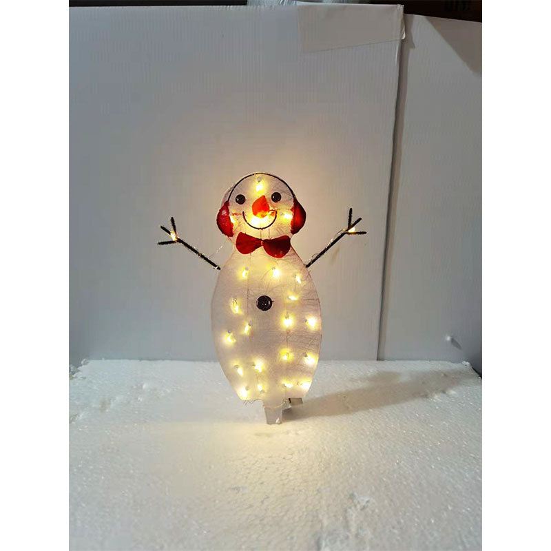 LED Christmas Snowman Scene Decoration