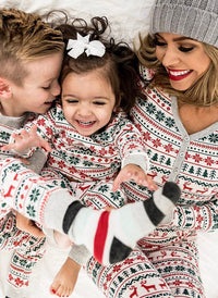 Festive Family Joy Pattern Pajamas