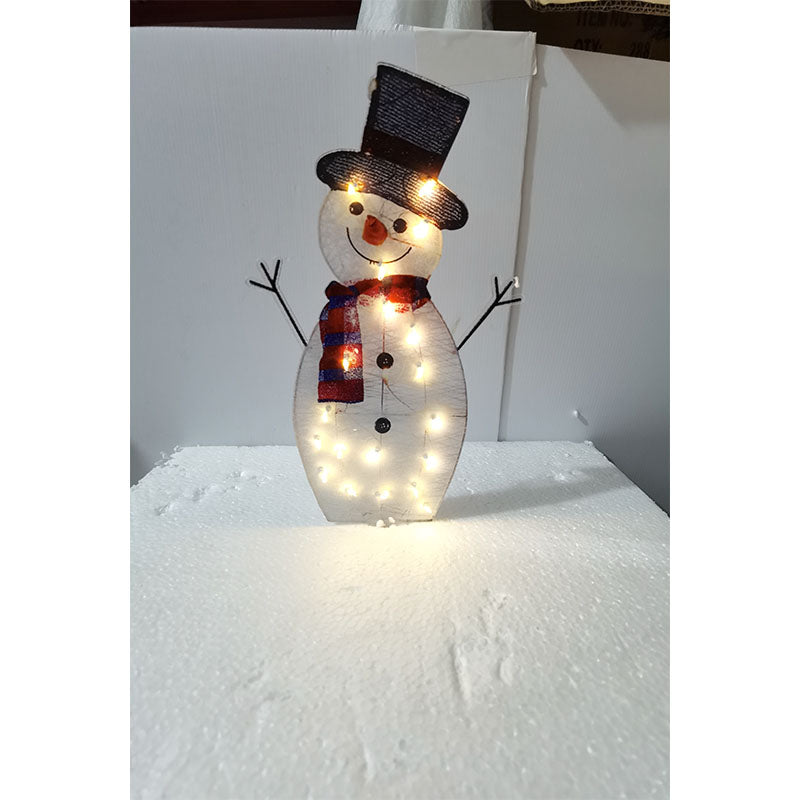 LED Christmas Snowman Scene Decoration