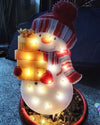 LED Christmas Snowman Scene Decoration