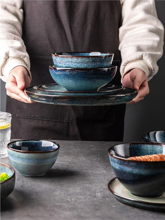 Japanese Retro Porcelain Tableware Set