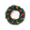 Christmas Berry Wreath with Luminous Letters