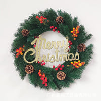 Christmas Berry Wreath with Luminous Letters