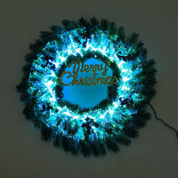 Christmas Berry Wreath with Luminous Letters