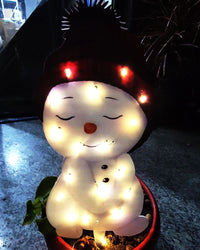 LED Christmas Snowman Scene Decoration