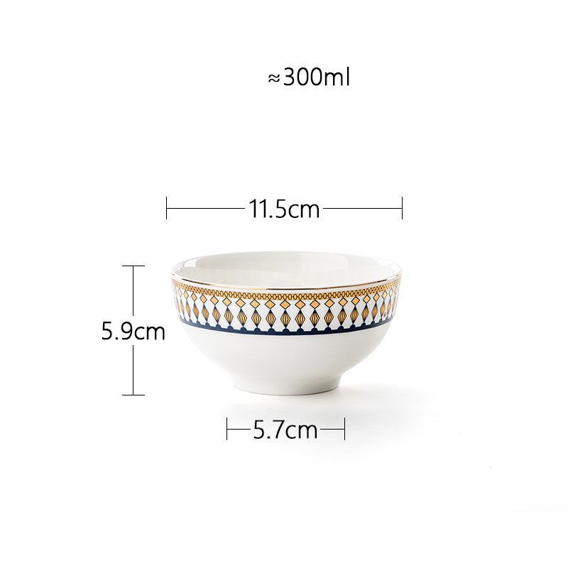 Nordic Gold Trim Tableware Set