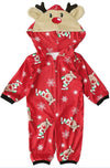 Holiday Reindeer Hoodie Cotton Pajamas