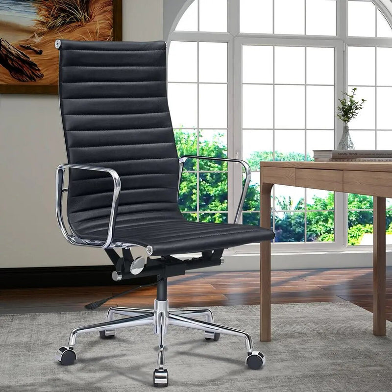 Leather Swivel Office Chair: Ultimate Comfort & Style