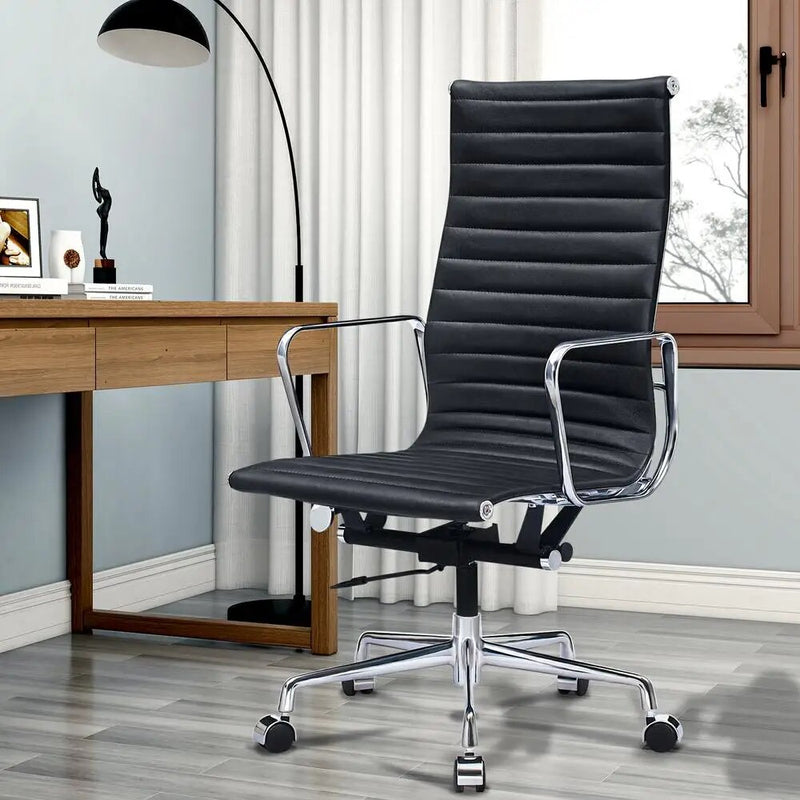 Leather Swivel Office Chair: Ultimate Comfort & Style