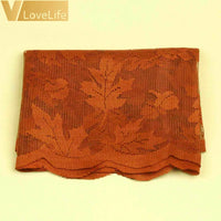 Golden Fall Maple Leaf Lace Table Runner: Elegant Autumn DÃ©cor