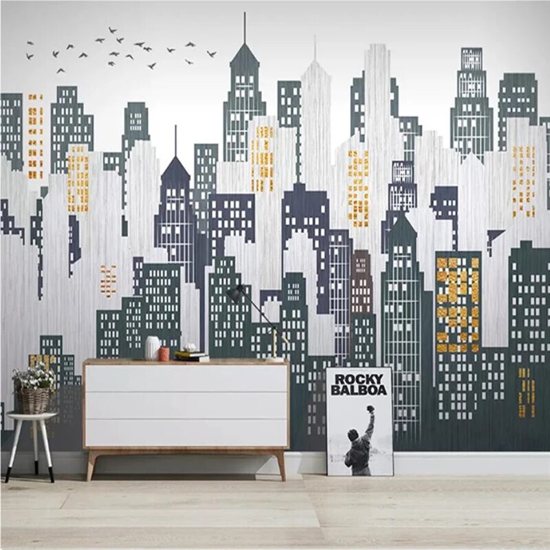 3D NYC Wall Mural: Customizable, High-Quality Wallpaper.