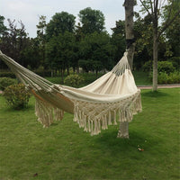 Boho Fringe Double Hammock