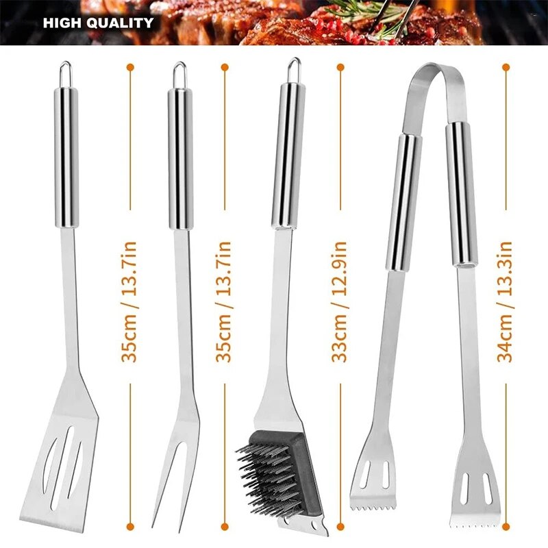 21-Piece Stainless Steel BBQ Tools Set: The Ultimate Grilling Companion