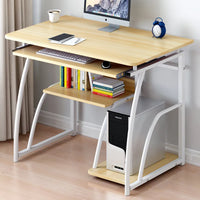 Sleek Metal Workstation Desk