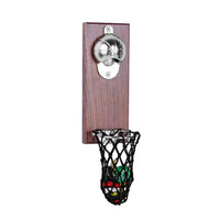 Basketball Shot Bottle Opener With Pocket Wall Mounted Home Decor Can Wine Beer Opener Magnet Kitchen Gadget Bar Party Supplies