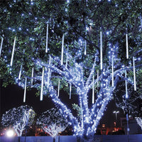 30/50cm Outdoor Meteor Shower Rain 8 Tubes LED String Lights Waterproof Christmas Lights for Tree New Year Wedding Party Decor