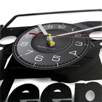 Vintage Car Vinyl Record Wall Clock