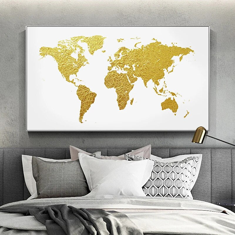 Minimalist World Map Poster Print