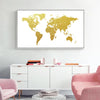 Minimalist World Map Poster Print