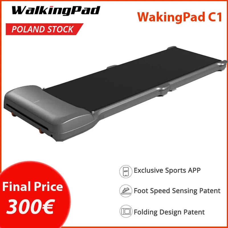 CN DDP IN STOCK WalkingPad C1 Fitness Walking Machine Foldable Electric Gym Equipment App Control