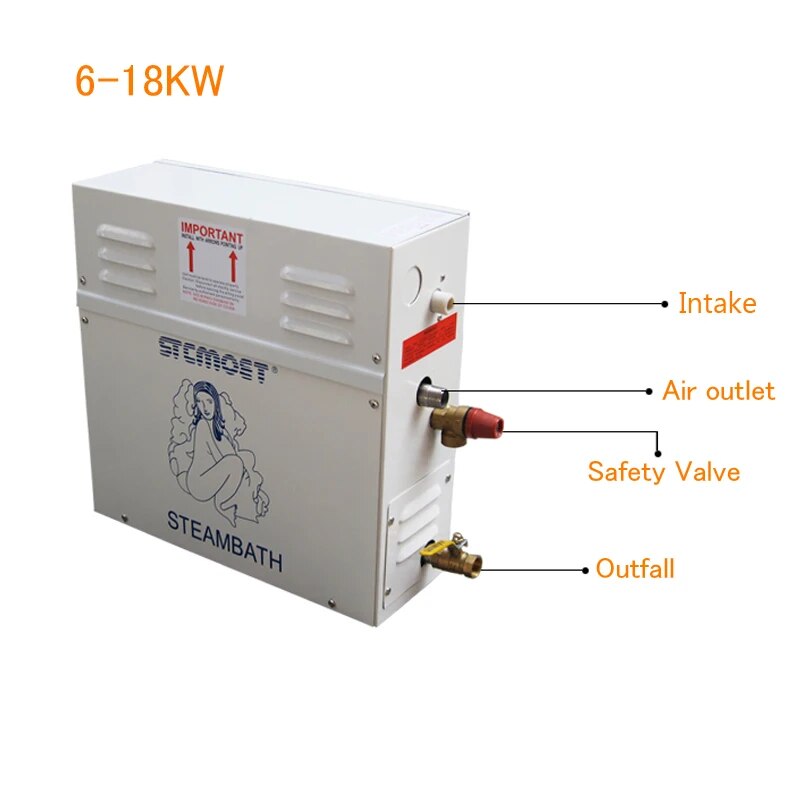 Steam Generator 220V/380V Home Steam Maker Machine Sauna Bath SPA Steam Shower Digital Controller Mist Making Machine