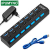 USB 3.0 Power Hub: Expand Ports for Macbook Pro, PC, Laptop.