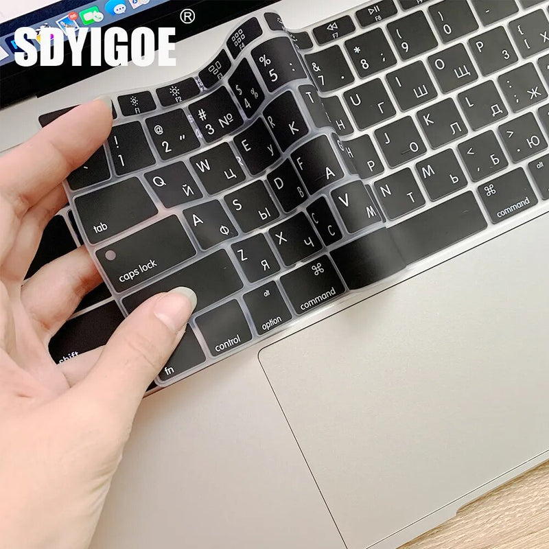 MacBook Air13 Keyboard Case: Dustproof Soft Cover with Accessories Stickers