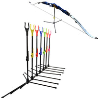 1Pack Archery Bow Stand Recurve Bow Holder Removable Stander Assemble Hanger for Archery Hunting Shooting Outdoor Sports 7Colors