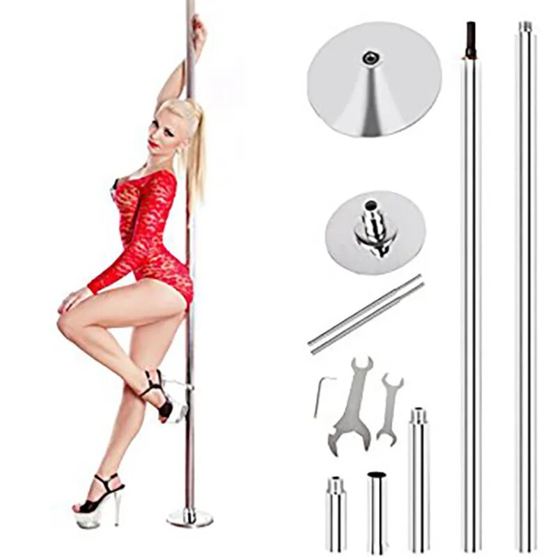 Hot Adjustable Pole Dancing Indoor 360 Spin Dance Training Pole Detachable Portable Pipe Dance Tube Gym Equipment Fitness Tools