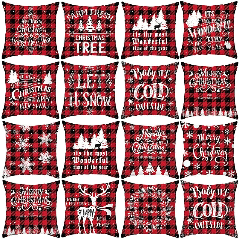 Festive Santa Elk Pillowcase