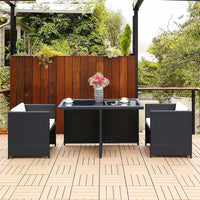 Rattan Outdoor Table & Chair Set