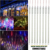 30CM 50CM Waterproof LED Meteor Shower Rain Lights Falling String Lights Decoration Light Party Christmas Lights Connectable D25