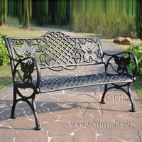 Aluminum Courtyard Love Seater