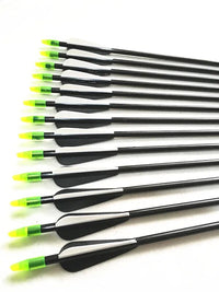 6/12/24PCS 31'' New Fiberglass Arrows With Replaceable Arrowhead ForRecurve Bow Archery Hunting