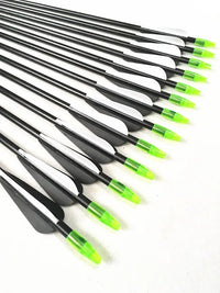 6/12/24PCS 31'' New Fiberglass Arrows With Replaceable Arrowhead ForRecurve Bow Archery Hunting