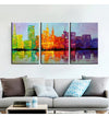 Abstract Cityscape 3-Piece Canvas Art