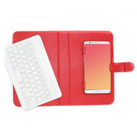 Wireless Leather Keyboard Case for Mobile Devices