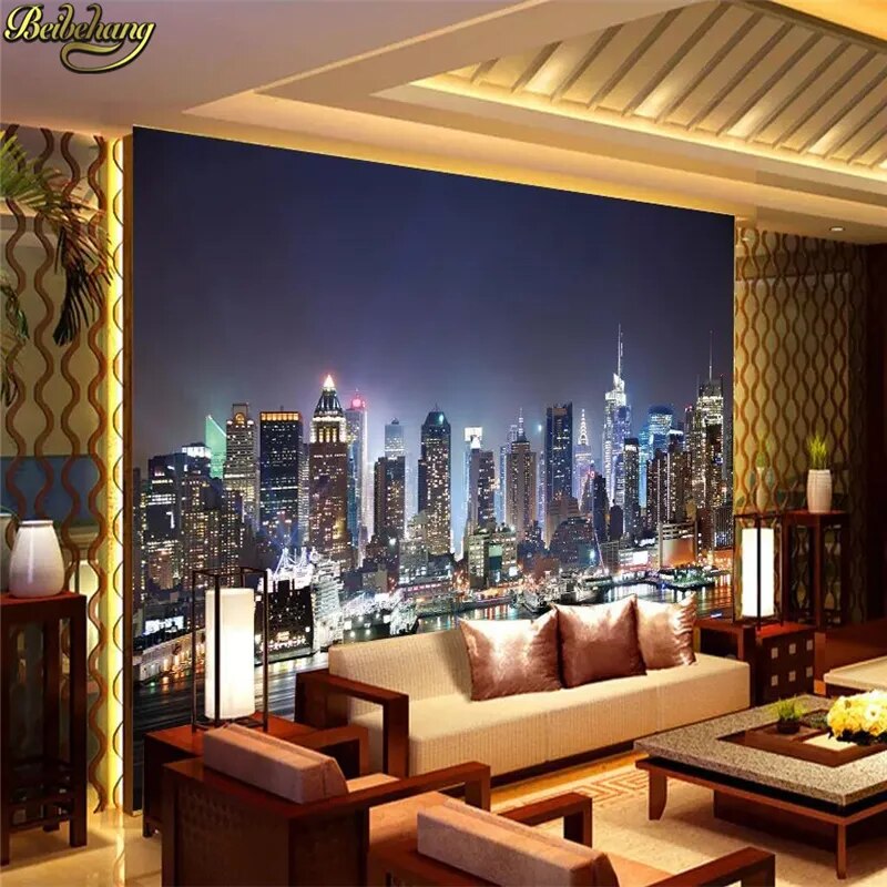 3D NYC Wall Mural: Customizable, High-Quality Wallpaper.