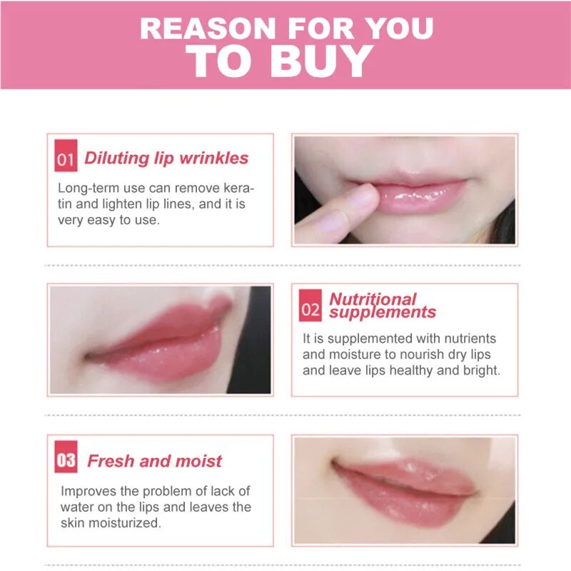 Crystal Collagen Lip Plumper Mask - 10pcs