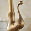 Antique Brass Swivel Spout Kitchen Faucet